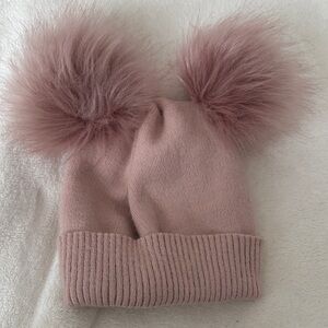 Adorable Pink Pom-Pom Beanie for Kids